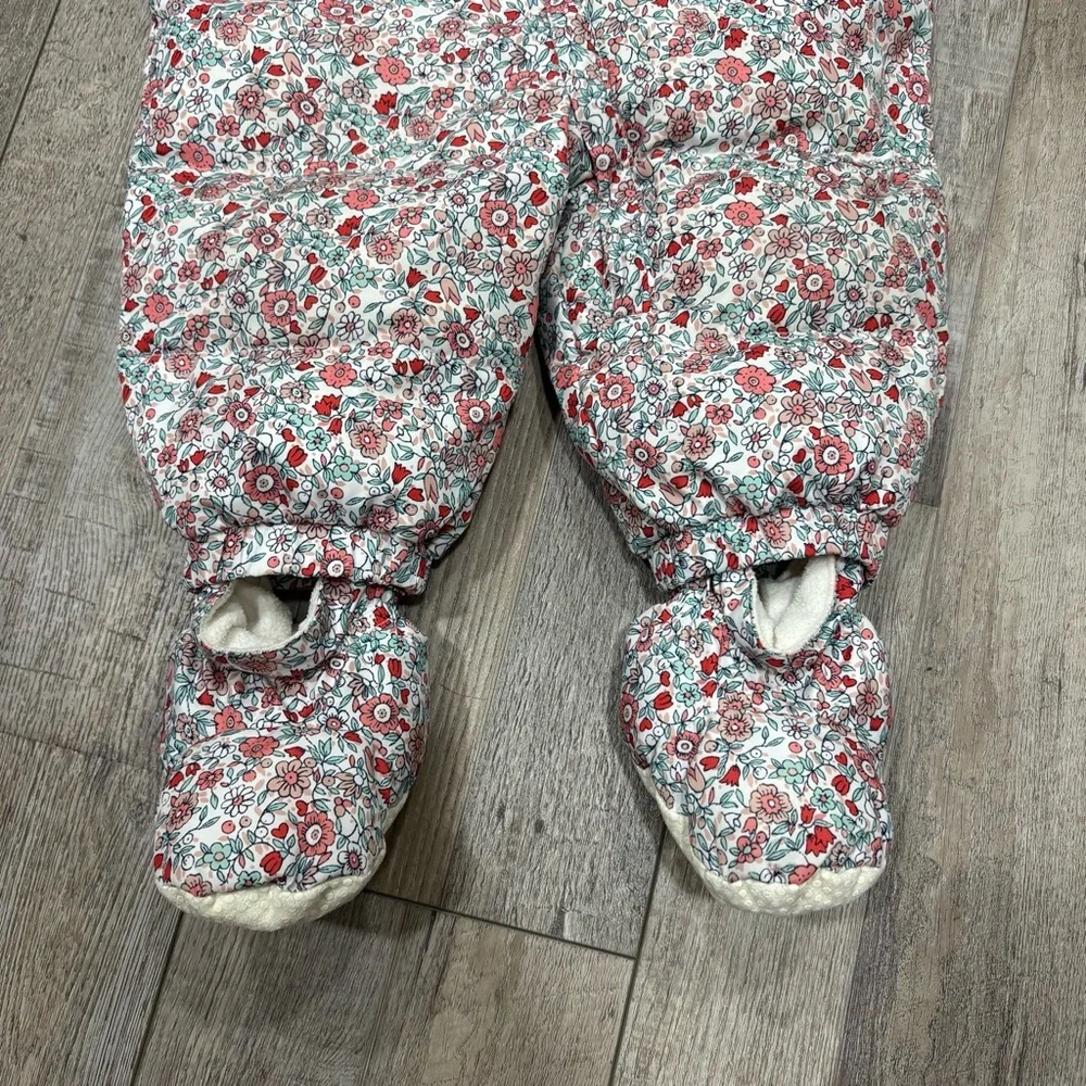 GAP baby snowsuit 6-12 months floral